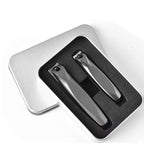 Set Coupe-Ongles Anti-Éclaboussures en Acier Inoxydable