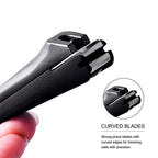 Set Coupe-Ongles Anti-Éclaboussures en Acier Inoxydable