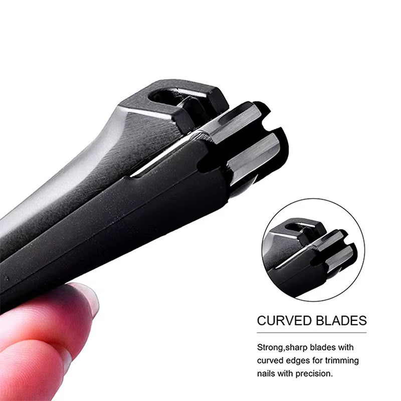 Set Coupe-Ongles Anti-Éclaboussures en Acier Inoxydable