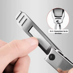 Set Coupe-Ongles Anti-Éclaboussures en Acier Inoxydable